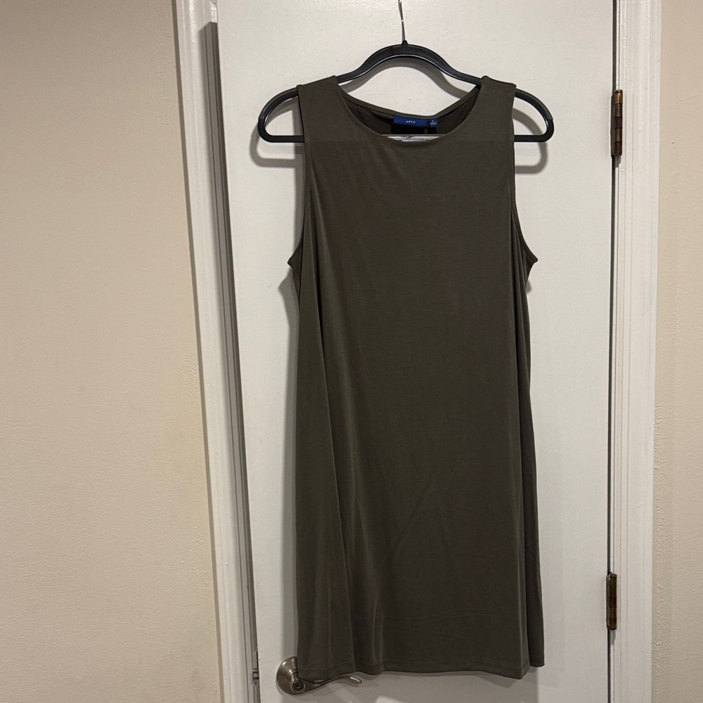 Apt. 9 Sleeveless Olive Mini Dress